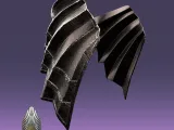 Armatura ad ala d'anca di Sauron Il signore degli anelli 3D DOWNLOAD DIGITALE-3