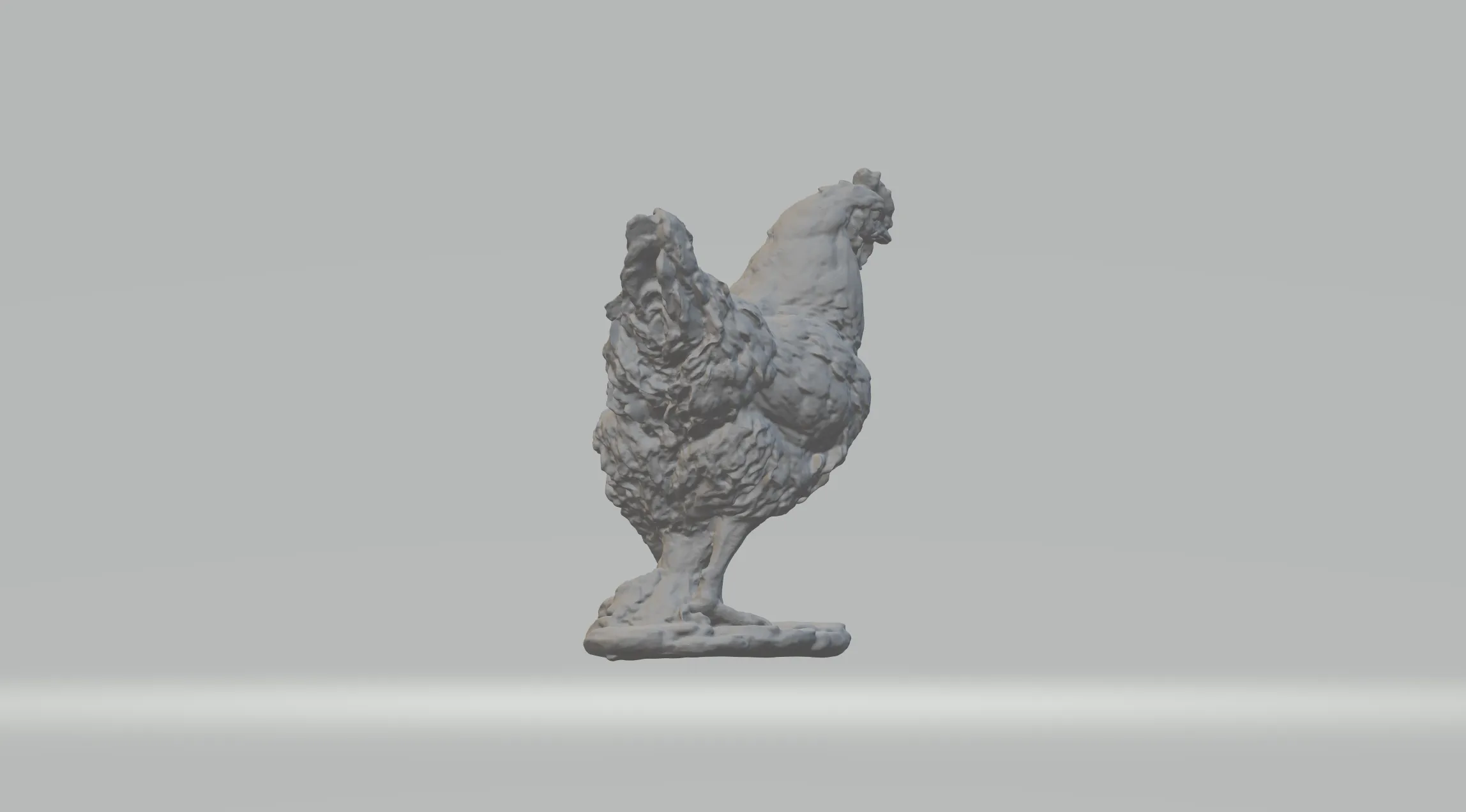 Hen Sculpture 3D print model