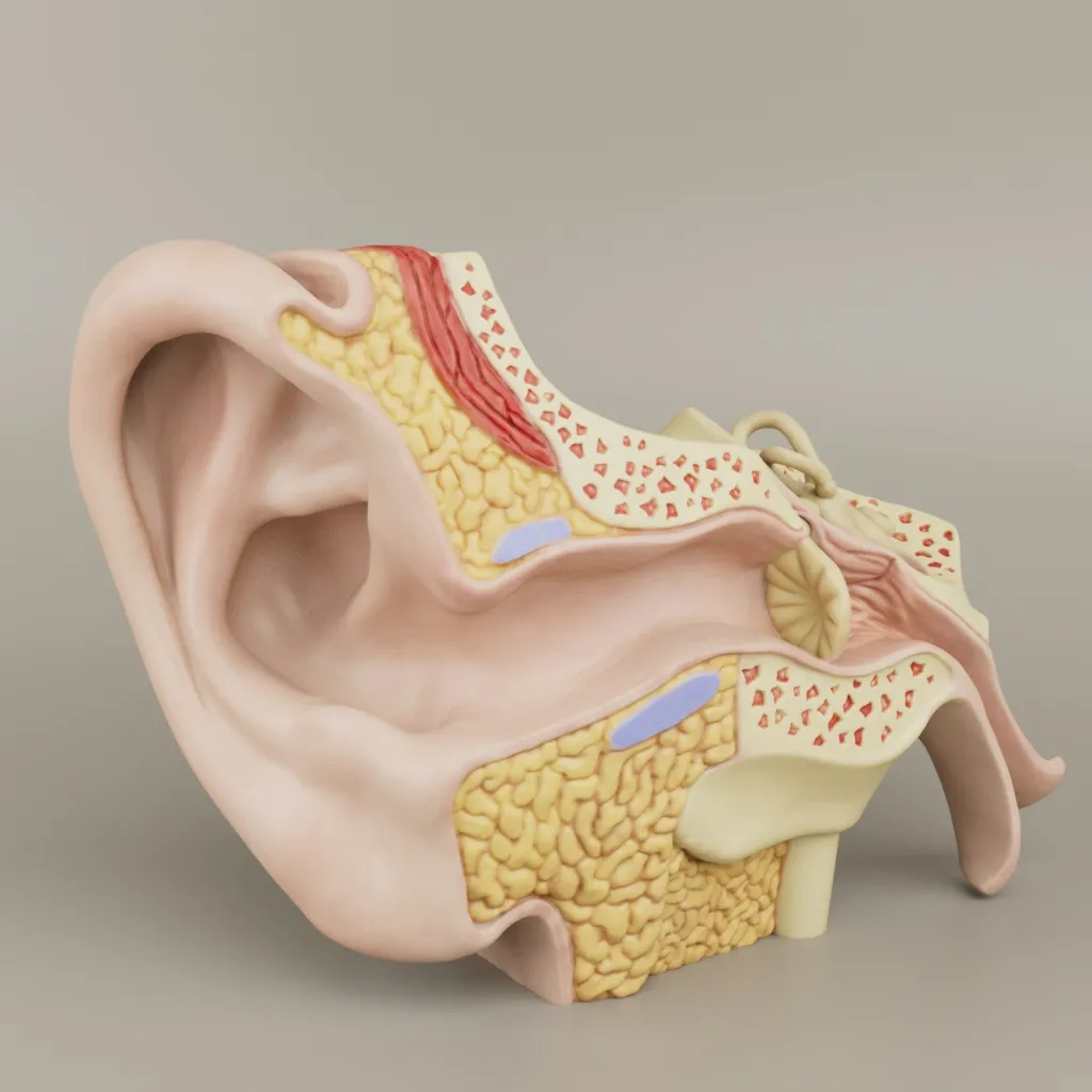 Anatomy of the Ear A Cross-Sectional 3D Print for Education