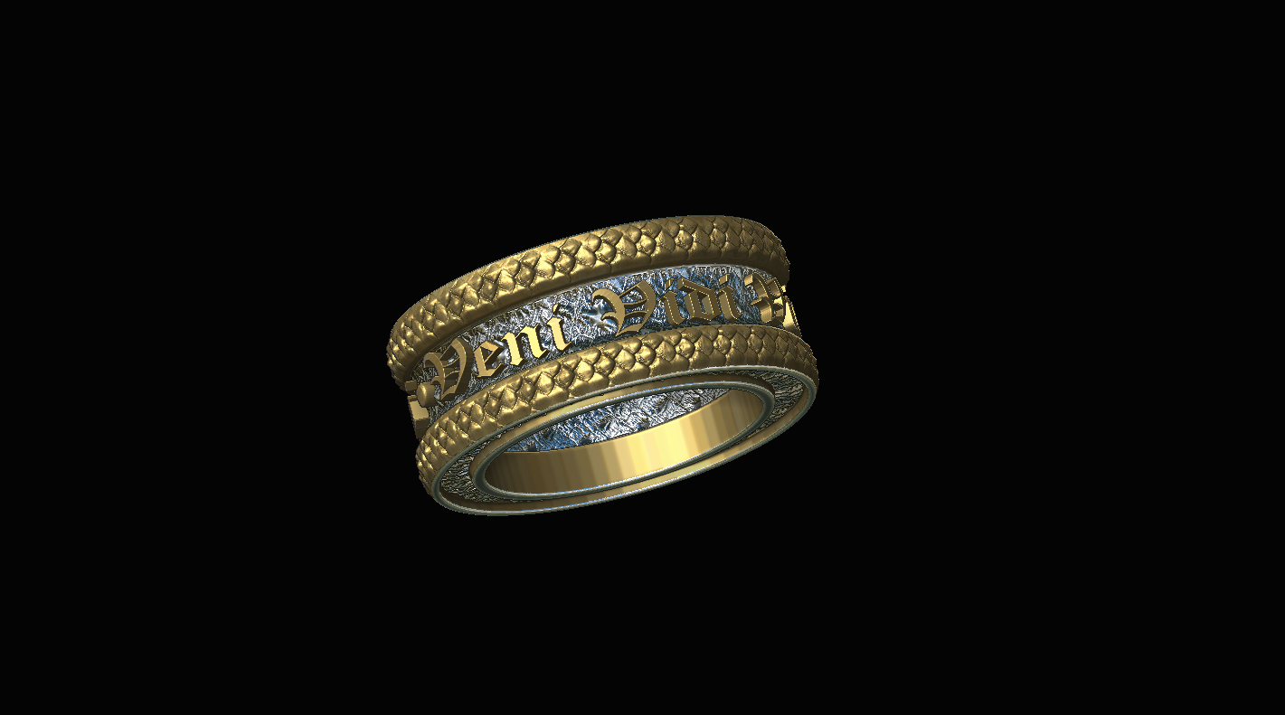 Veni Vidi Vici Adjustable Size Fashion Ring - Kiola Designs