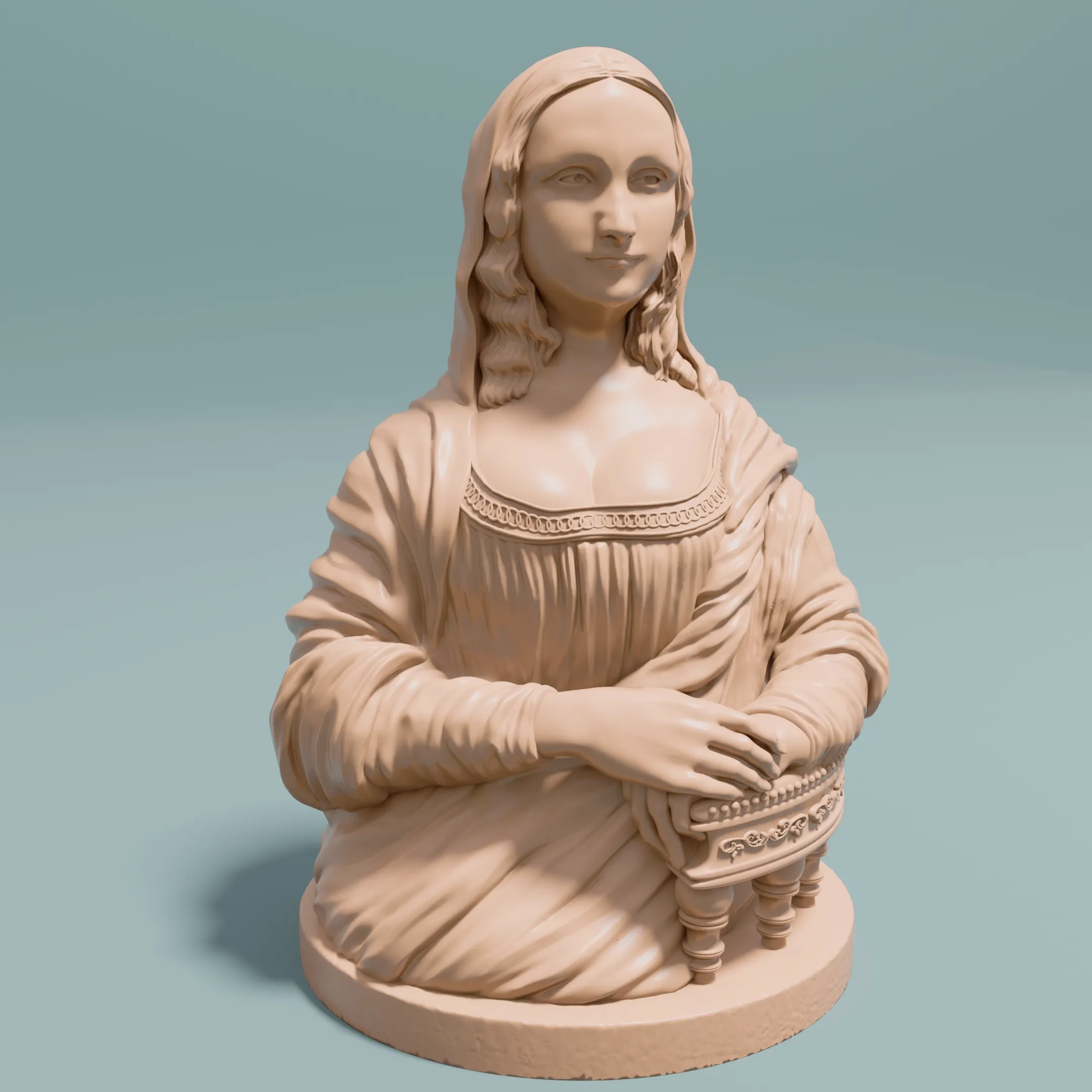 Mona Lisa 3D Sculpture