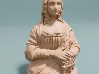 Mona Lisa 3D Sculpture