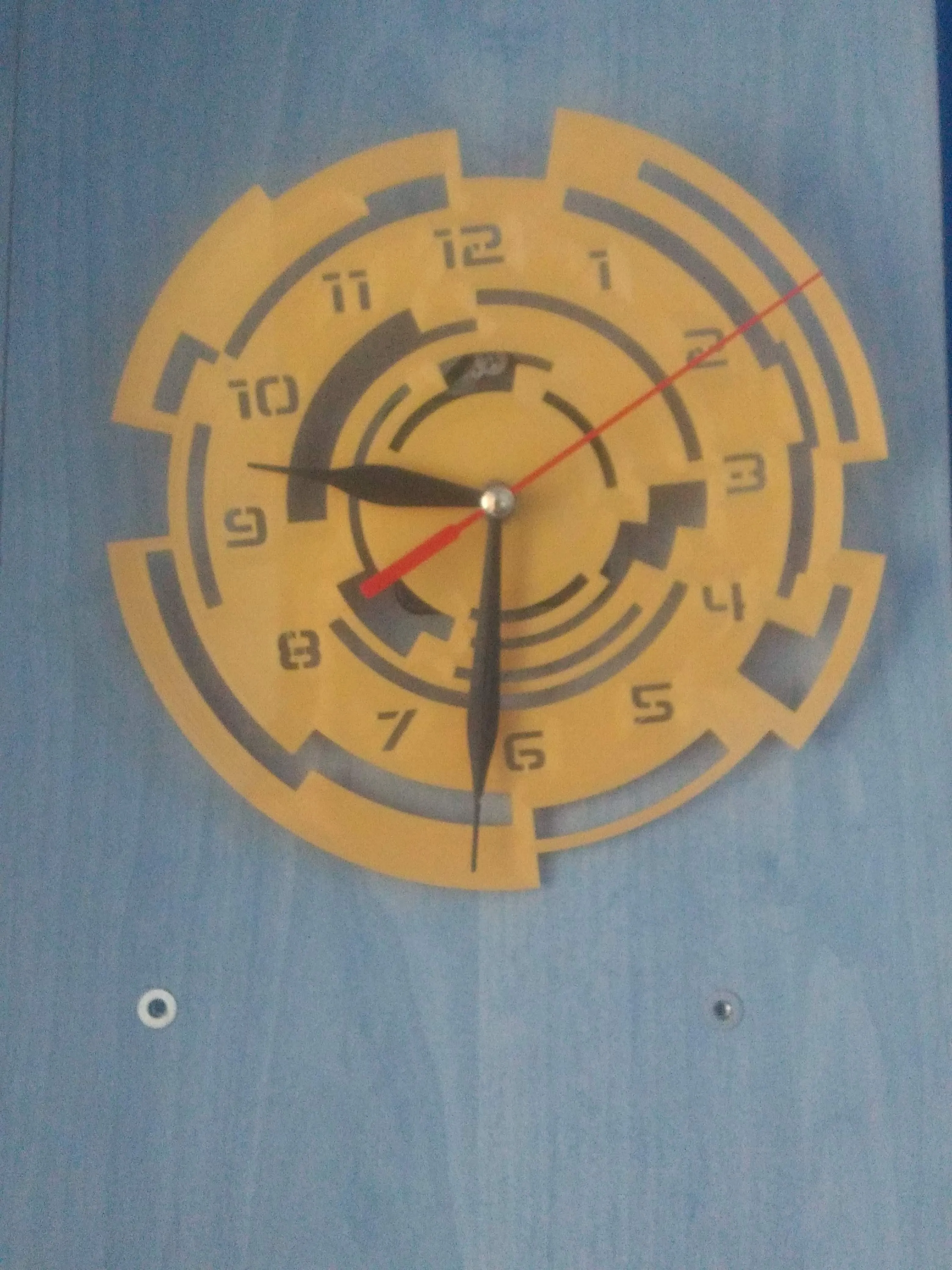 sci-fi wall clock design