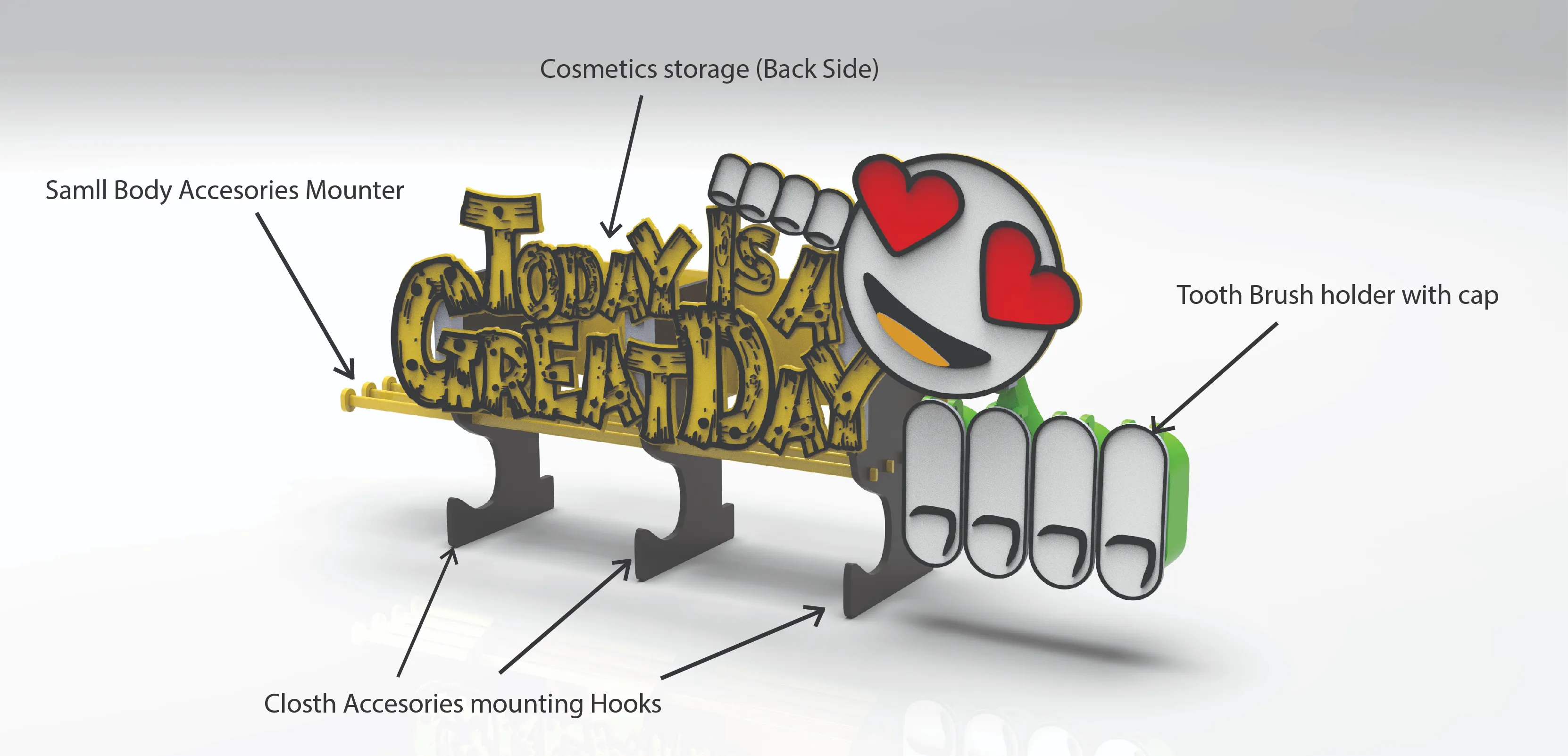 "Day Motivator" (Bathroom Accessories organizer)