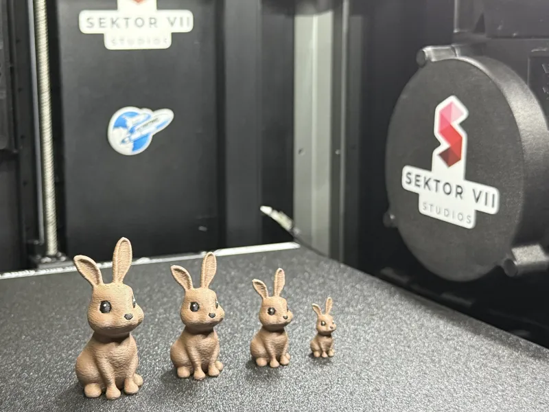 CUTE BUNNY FIGURINE / EASTERBUNNY (5 SIZES)