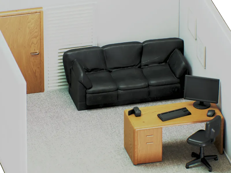 Casting Couch Sofa Diorama - Sillon Casting Diorama