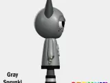 Gray Sprunki Incredibox 3D STL Character Fanart-2