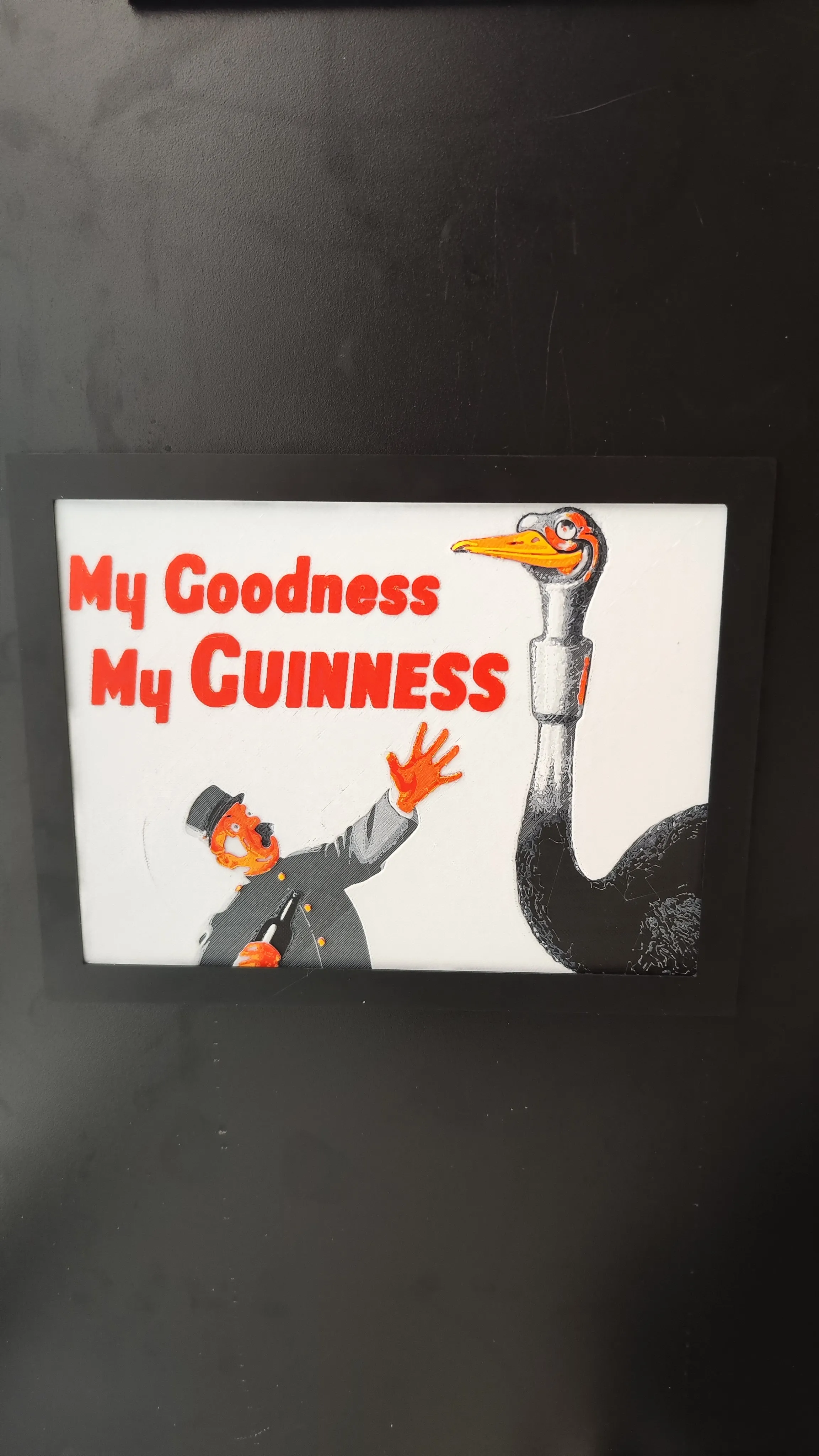 Vintage Guinness advertising poster 02 - Hueforge