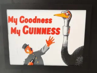 Vintage Guinness advertising poster 02 - Hueforge