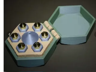 Nozzle holder box in hexie style