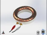 Rodin Coil TORUS .STL 136mm. x 24mm. Diameter with Base-0