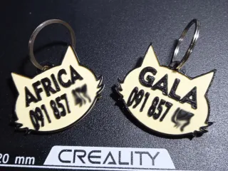 Placa de Identificación para Gatos