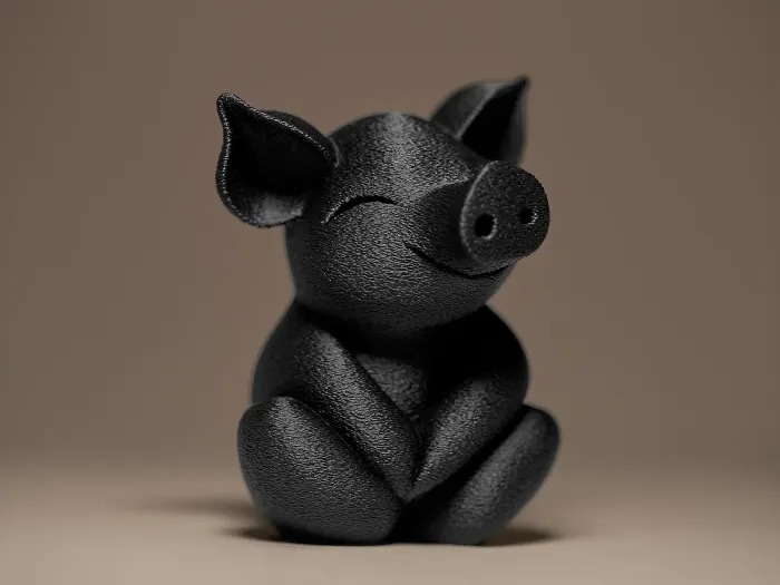 Cute Little Piglet Figurine - Miniatures - PLA - 3D printed product - фото 2
