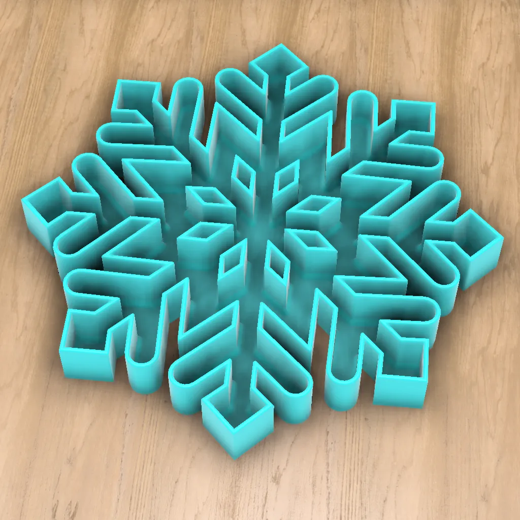 Sensory Play Trays - Snowflakes for winter or Christmas
