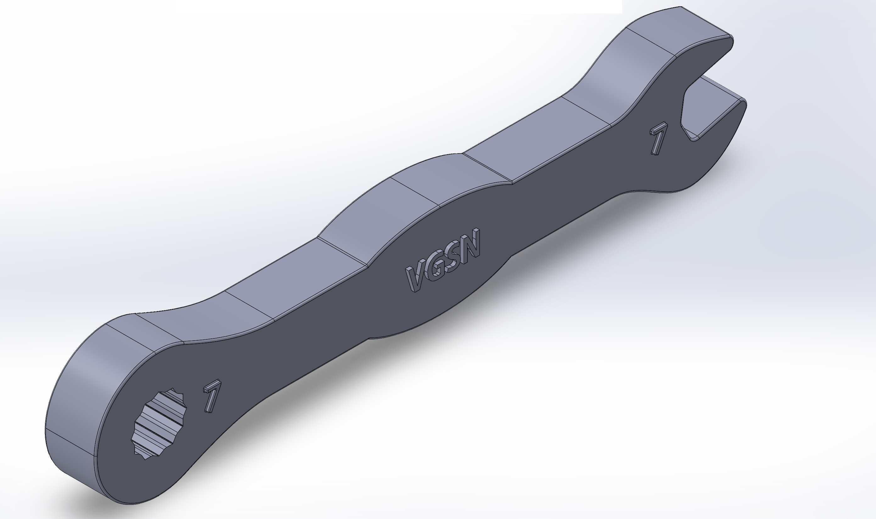 Wrench_Both Open and Closed_(Size 7) 3D models download Creality Cloud