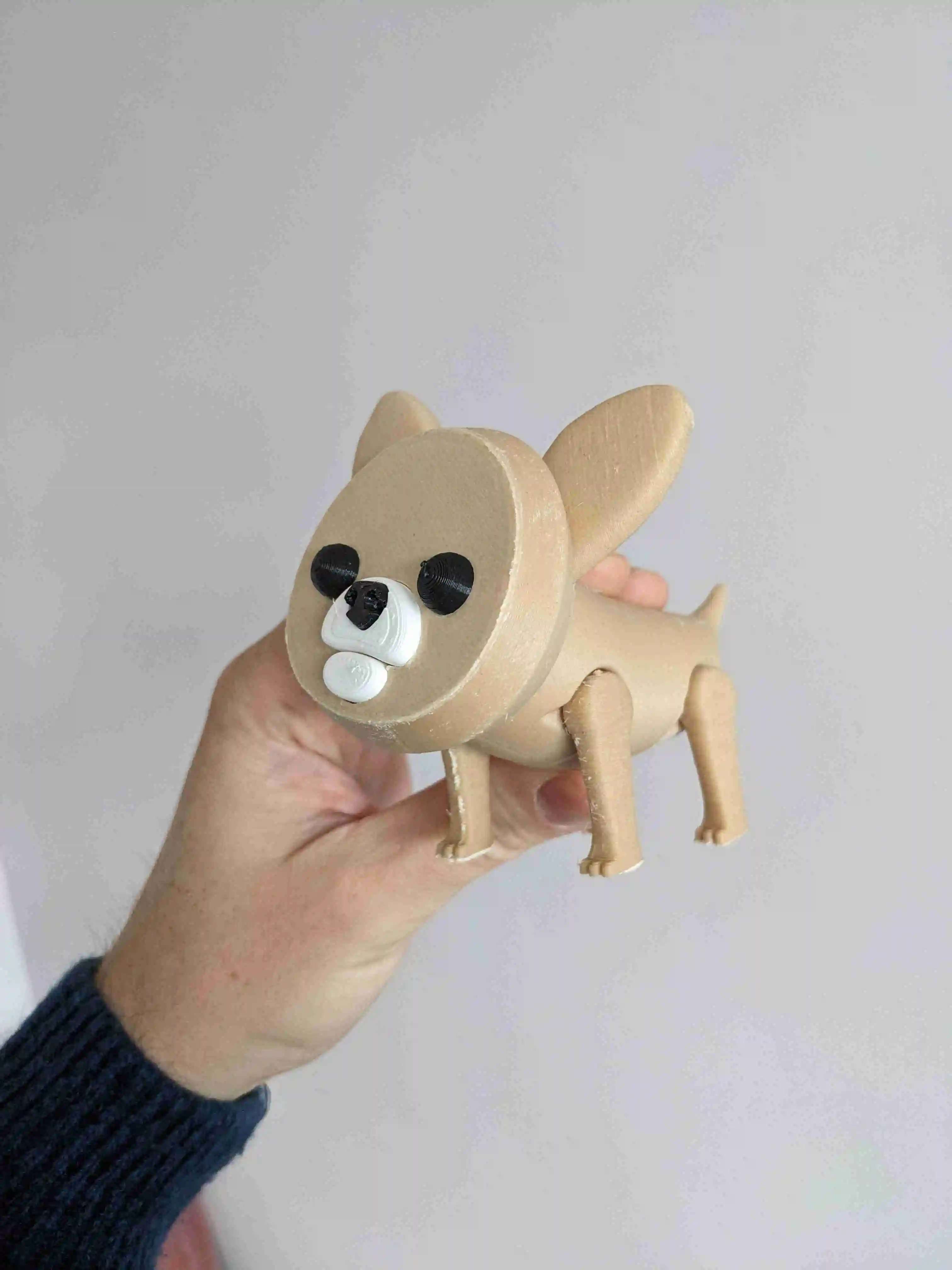 STL file Richard the Chihuahua - articulated toy dog 🐕・3D