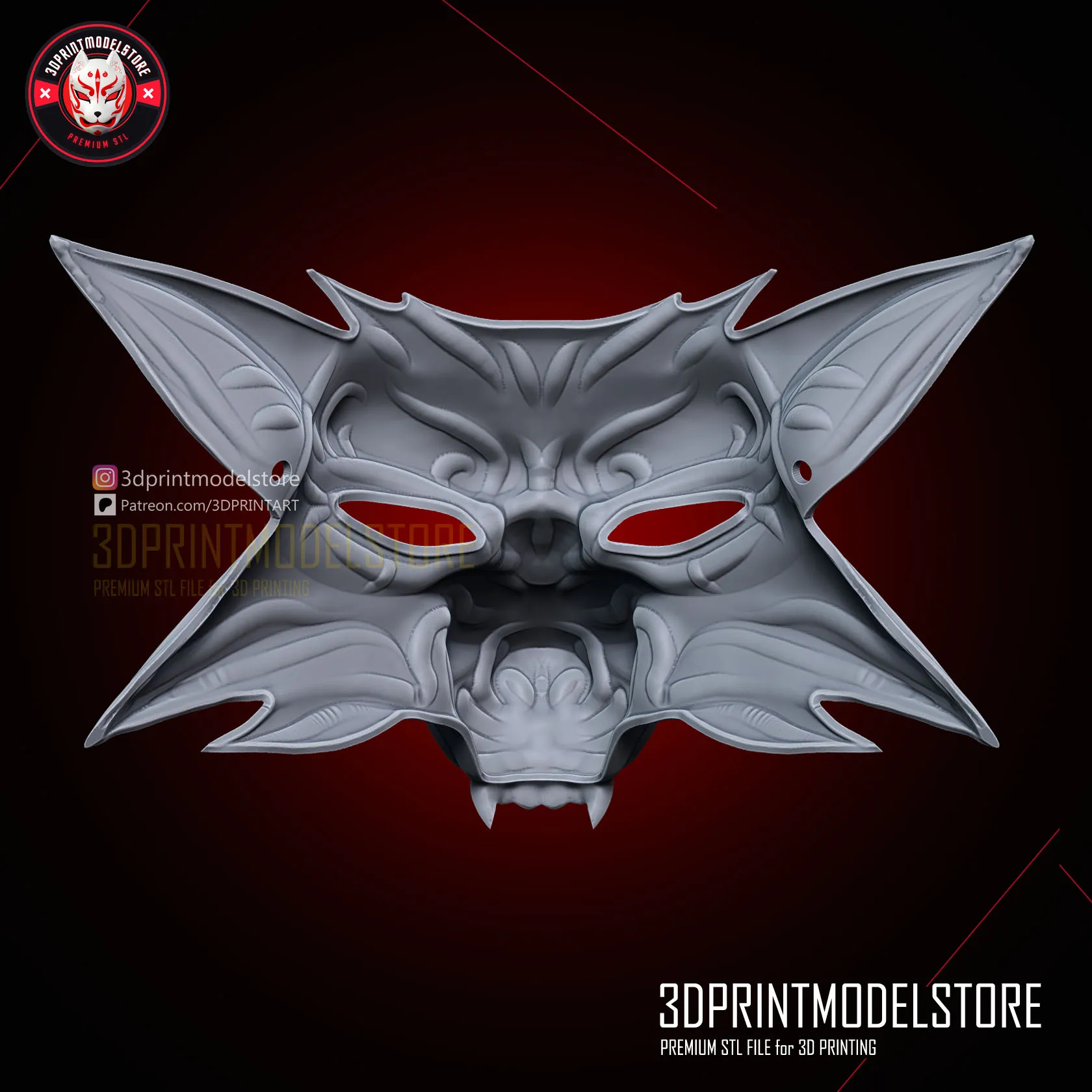 Triss Merigold Fox Mask - The Witcher 3 - Premium STL