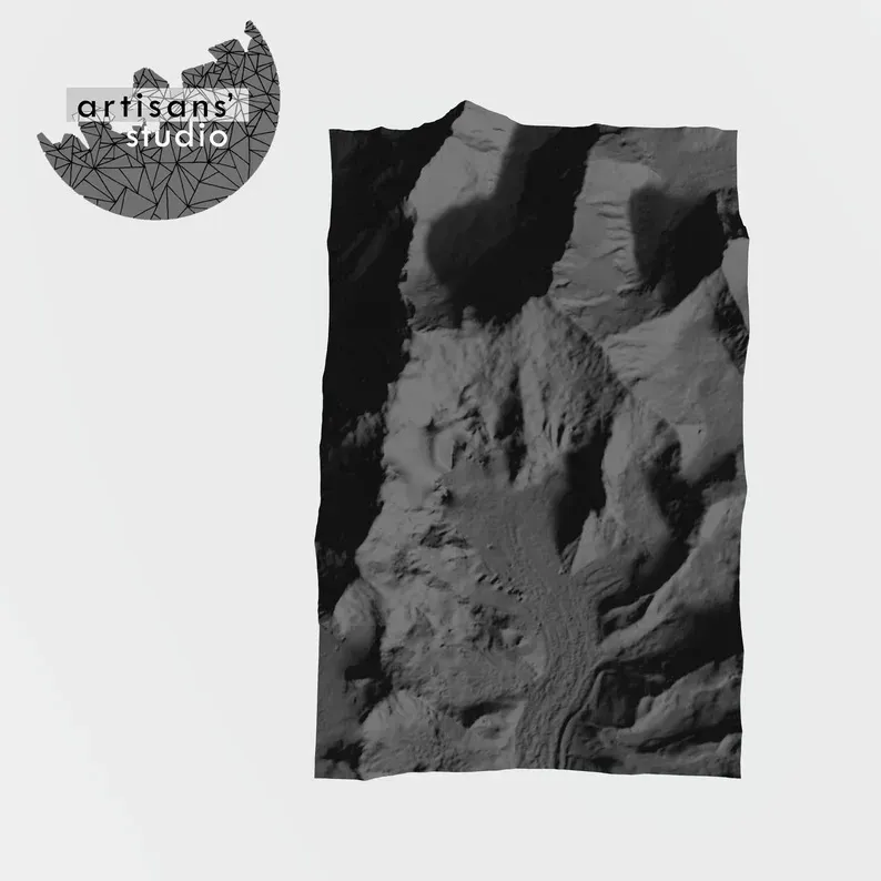 K2 MOUNTAIN Ficheiro STL Modelo topográfico 3D