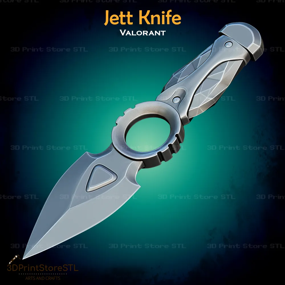 Jett Bıçak Cosplay Valorant - STL Dosyası