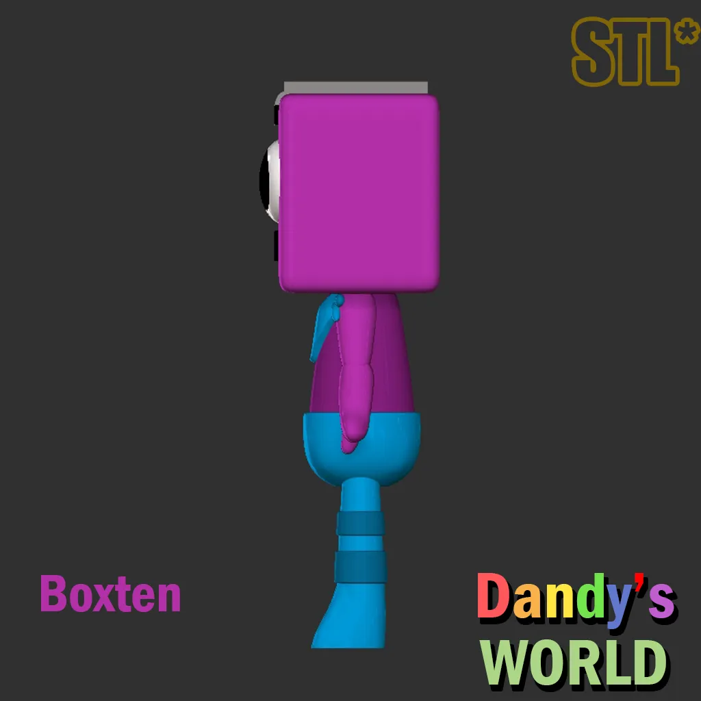Dandy's World Boxten STL 3D Character Fanart