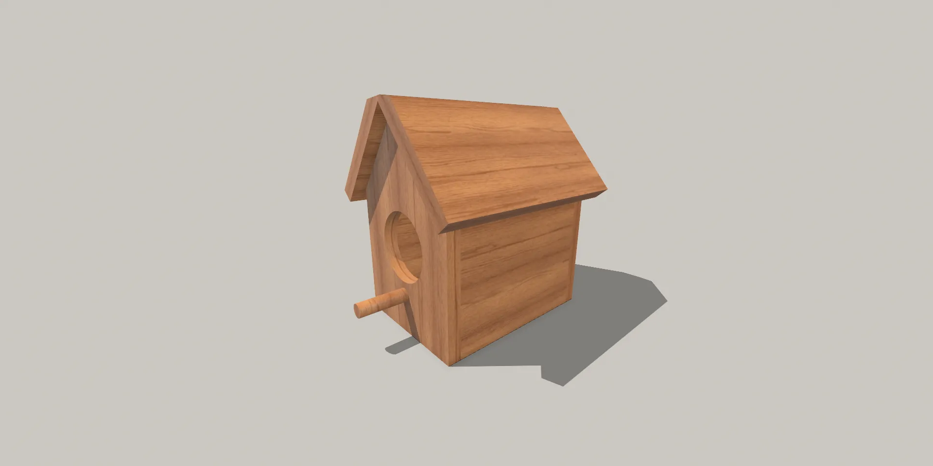 Wooden bird house