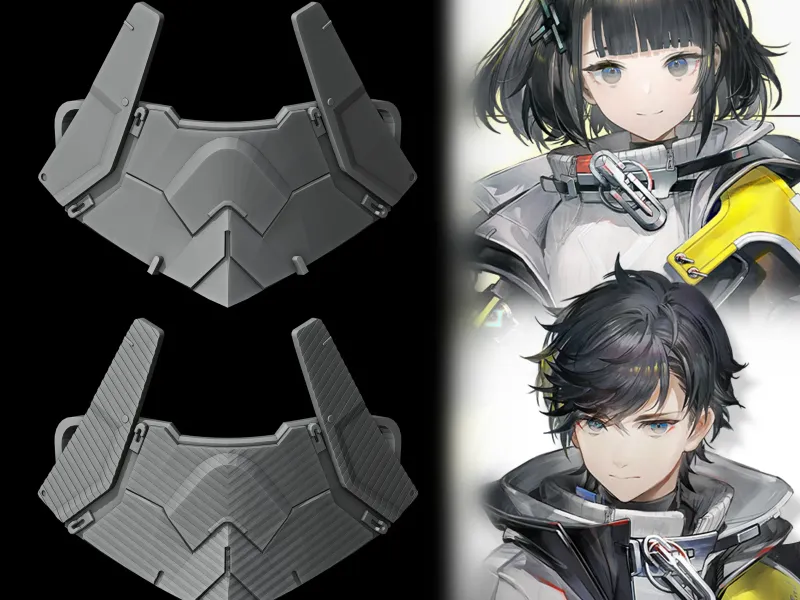 Endministrator - Mask - Arknights Enfield Cosplay Prop