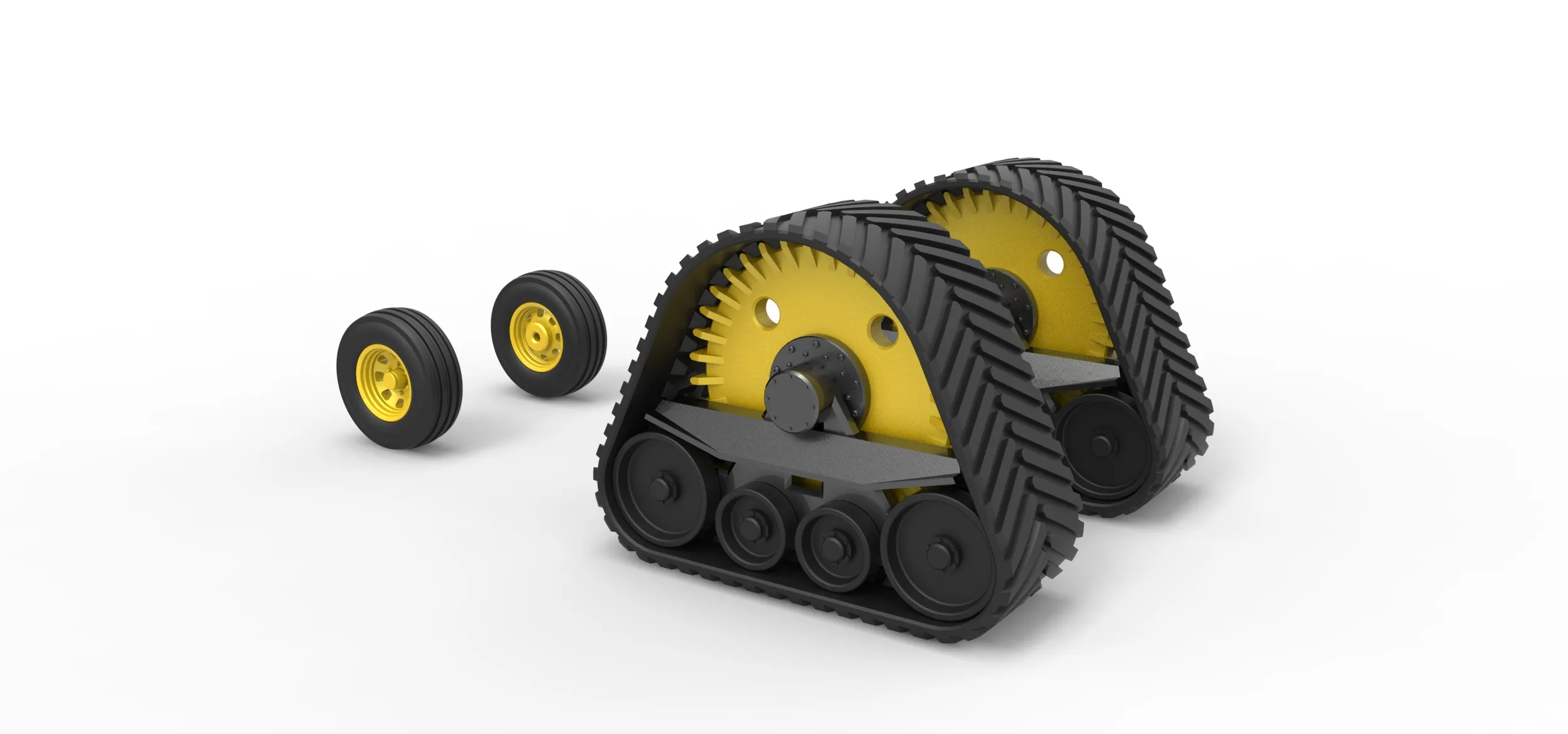Wheel set of Pro Stock Pulling Tractor Version 2 Scale 1:25