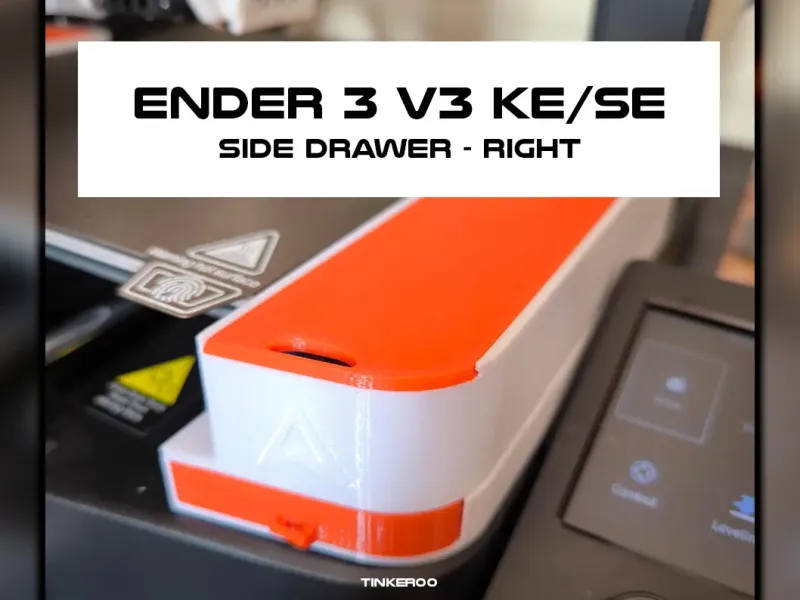 Cajón lateral derecho para Creality Ender 3 V3 Versión 3