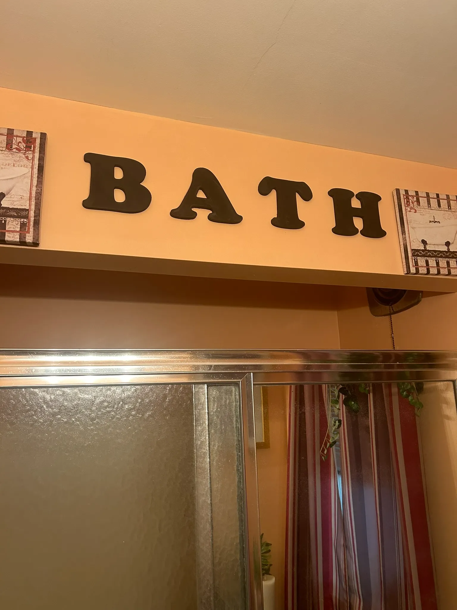 Scalable BATH Wall/Door letters