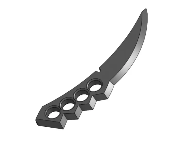 Asuma Sarutobi knive Naruto // need to scale!