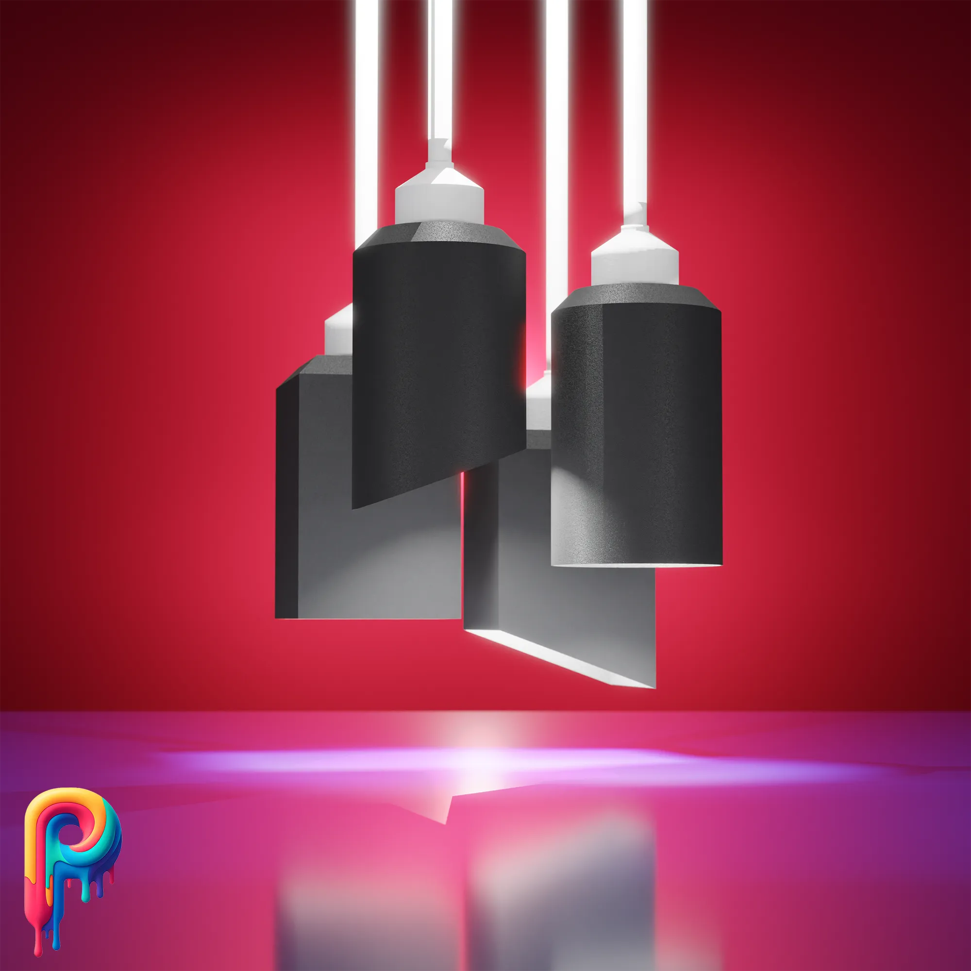 Minimalist Lampshade Set by Polymeria