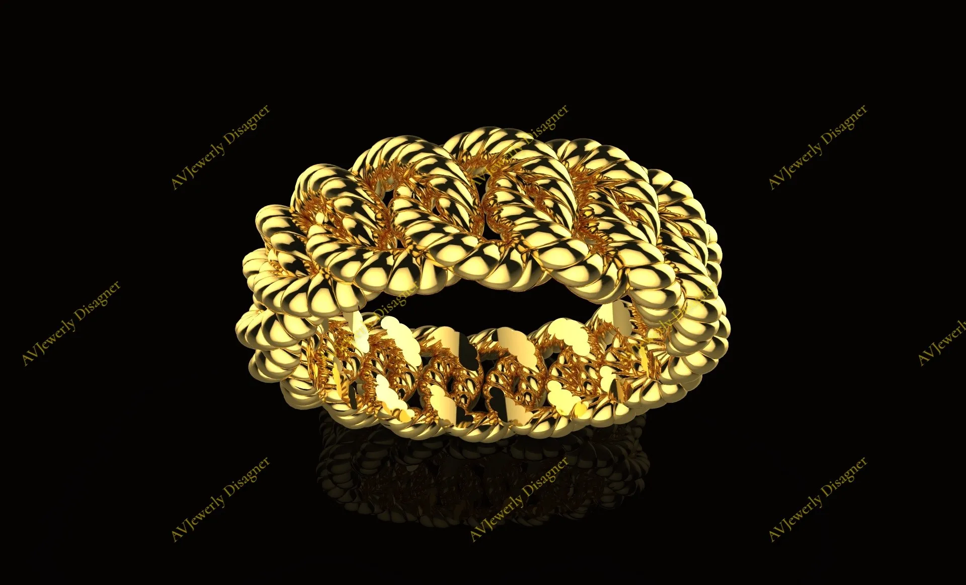 Anneau cubain stl