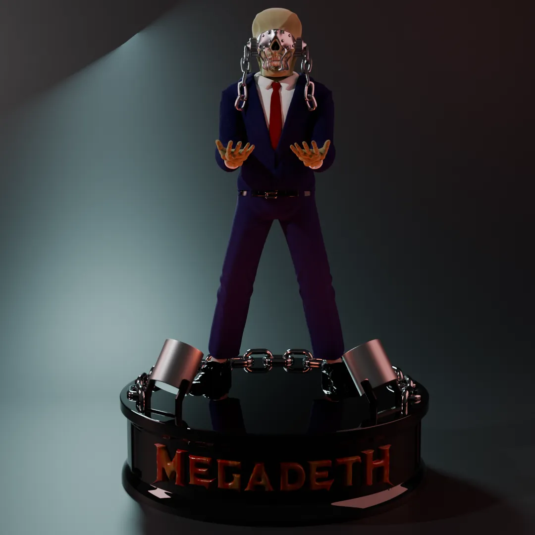 Megadeth Vic Rattlehead Joystick Support