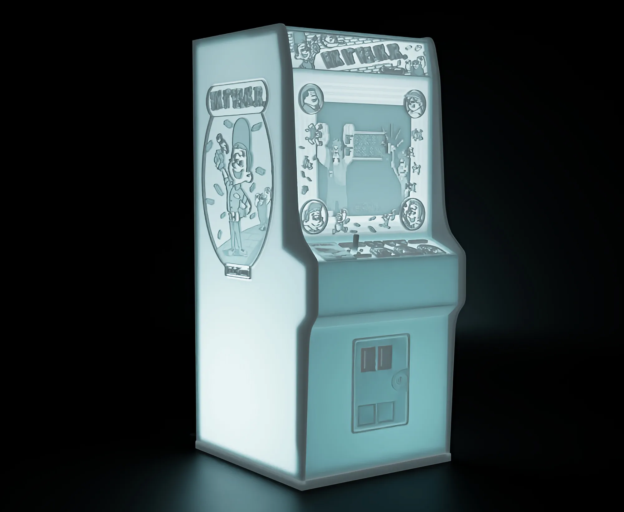 Fix It Felix Jr. Arcade Cabinet with Lithophane