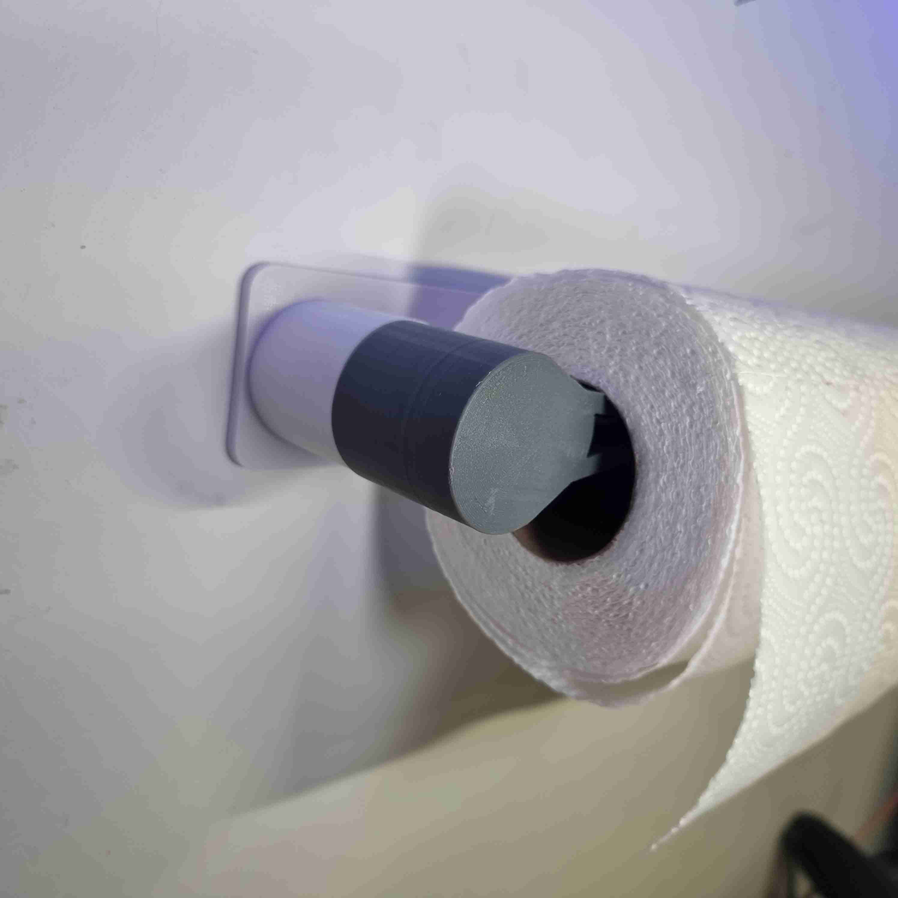 QUICK RELEASE PAPER TOWEL HANGER ( NO SUPPORTS NEEDED ) 3D models