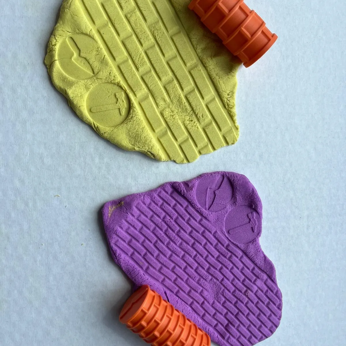 RULLI DI TEXTURE PER MURI DI MATTONI X 4 VERSIONI - PER IL GIOCO SENSORIALE