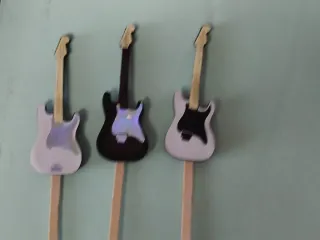 Guitar "shape" for applying vinyl.