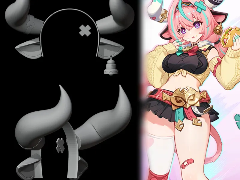 Varesa - Horns and Hairpin - Genshin Impact Cosplay