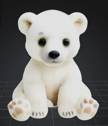 Baby Chibi Polar Bear Magnet