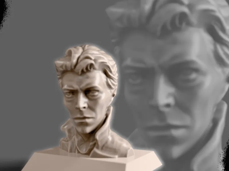 Busto di David Bowie – Scultura tributo iconica