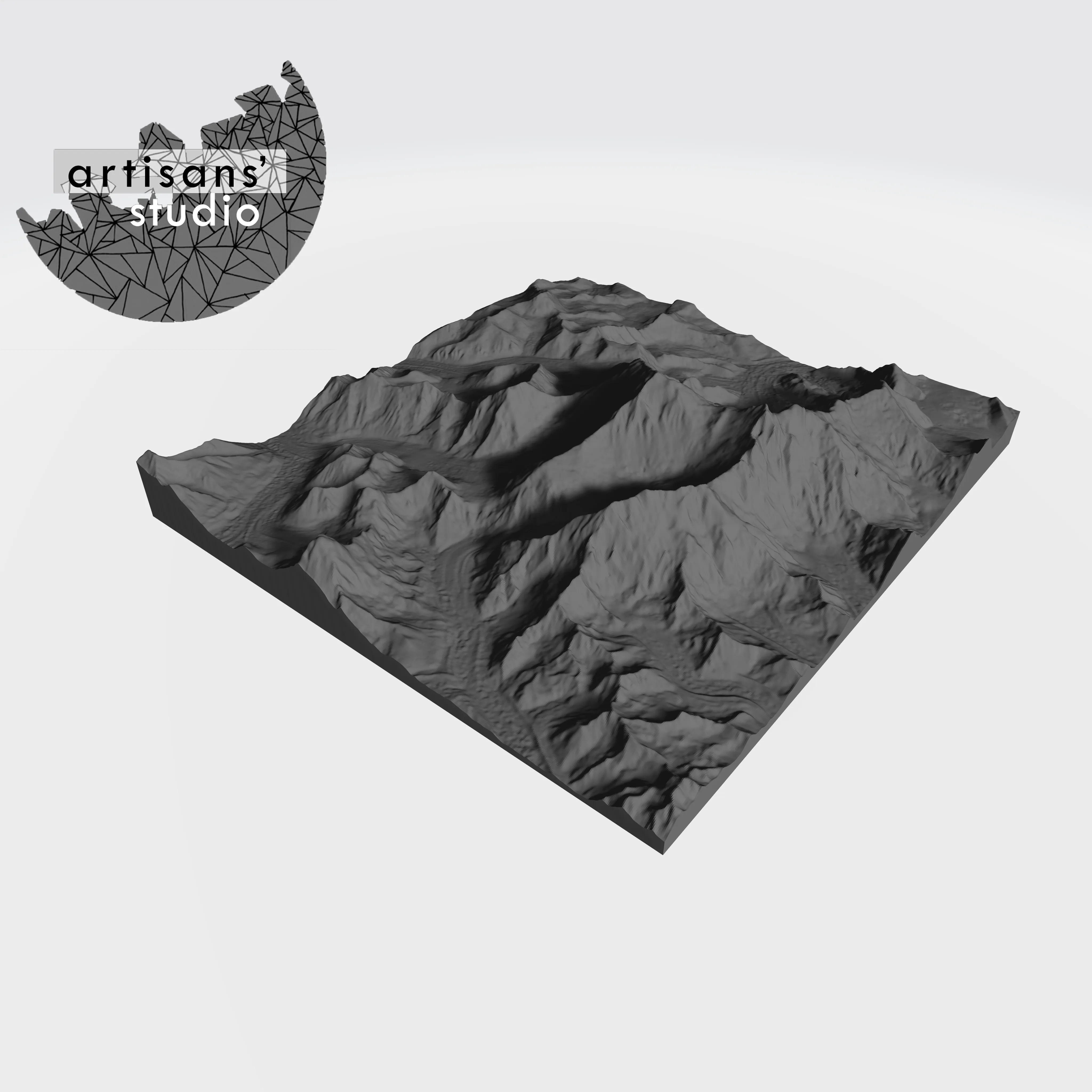Mount Everest STL File - 3D Topographic Model