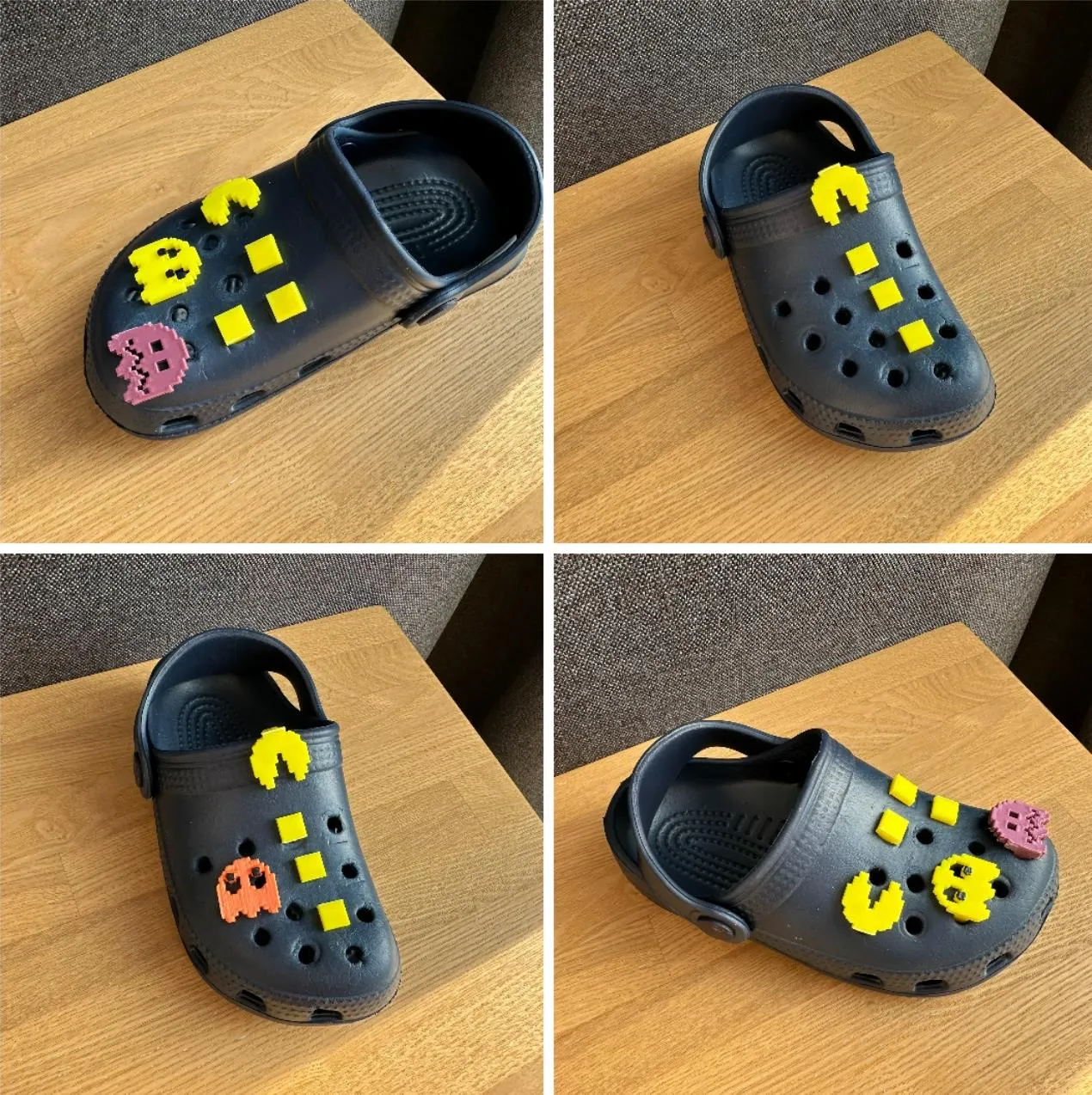 Pac-Man shoe charm