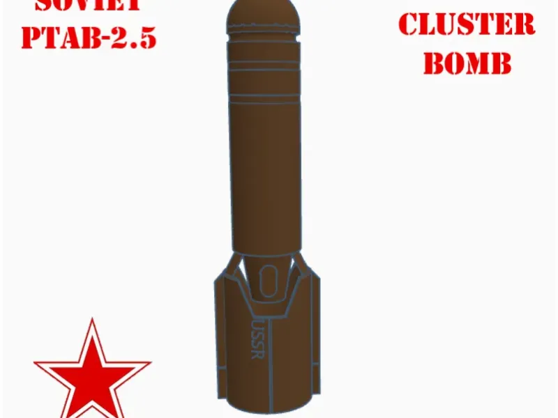 Soviet PTAB-2.5 Aerial Cluster Bomb (World War II)