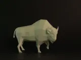 Low Poly Bison-0