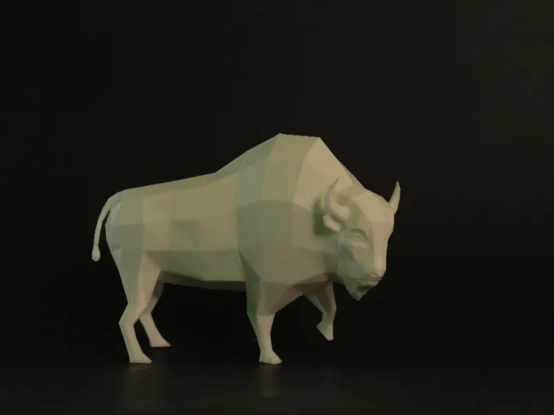 Low Poly Bison