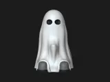 Funny Naughty Ghost Halloween - Creative Decor Keychain-0