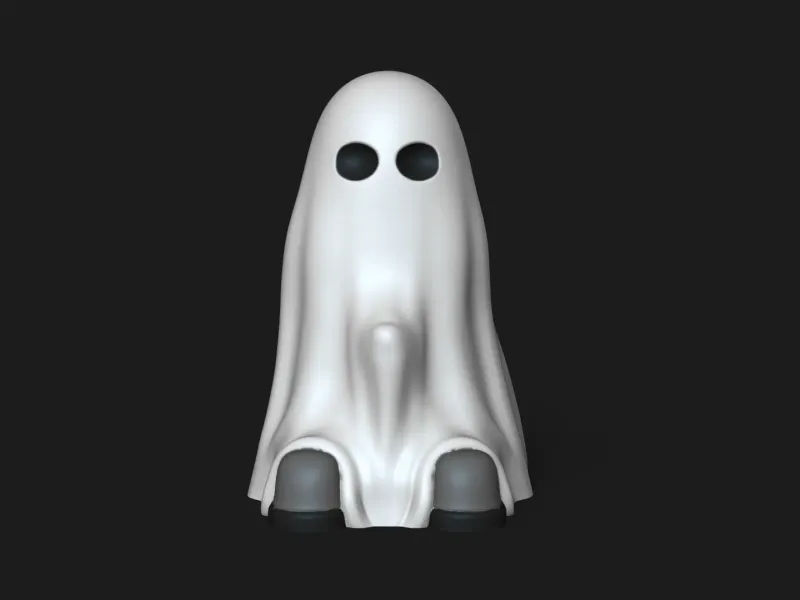 Funny Naughty Ghost Halloween - Creative Decor Keychain