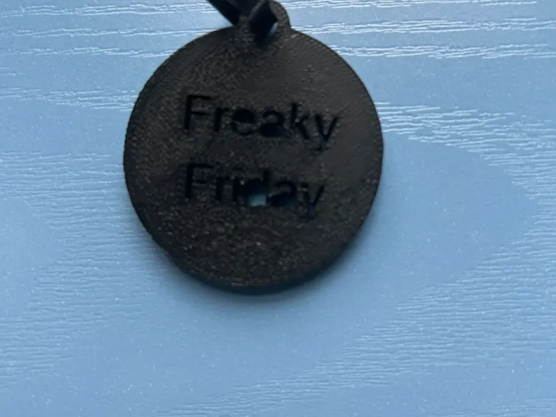 Freaky Friday Keychain with Carabiner
