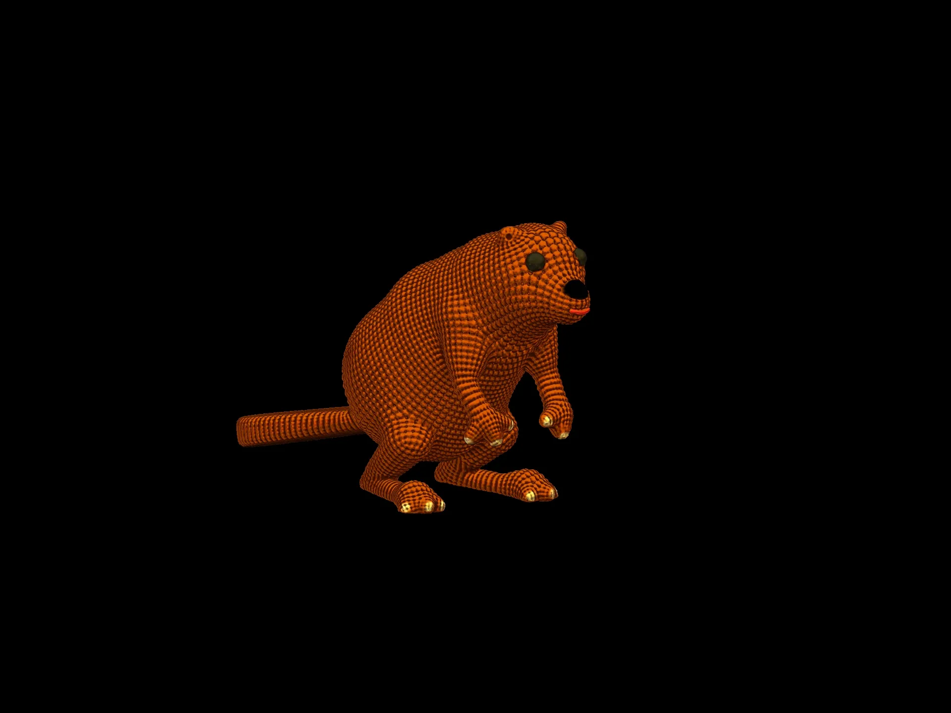 Cute Net Beaver Miniature