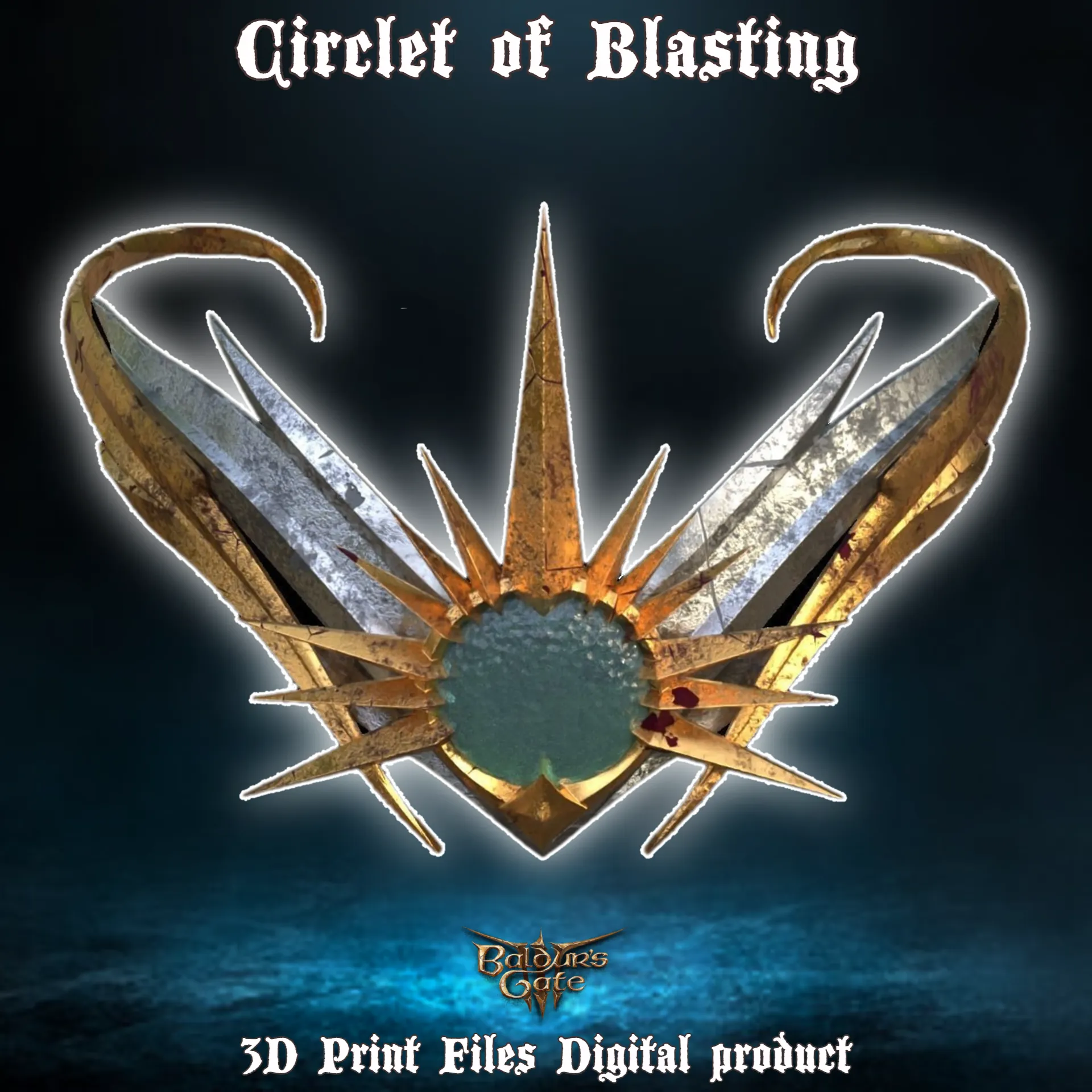 Fantasy Circlet of Blasting Baldurs Gate 3